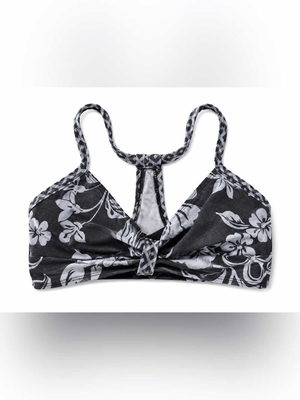 next Black and White Floral Swim Top and bottoms